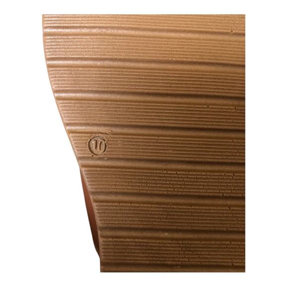 Centro Point Women’s Brown Faux Leather Slip On Comfort Slide Sandals 9.5 NIB - Picture 8 of 9